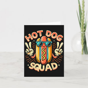 Tarjeta Equipo de Hotdog de la brigada de perros calientes