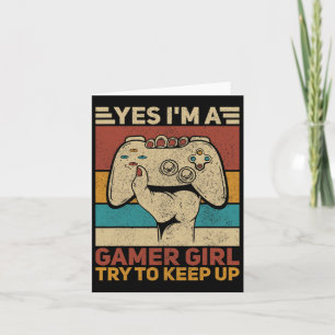 Tarjeta Equipo de juegos de chica Videojuegos Chicas Equip