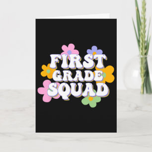 Tarjeta Equipo de la escuadra de 1er grado Ck a la escuela