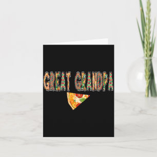 Tarjeta Equipo de la familia del cumpleaños de la pizza de