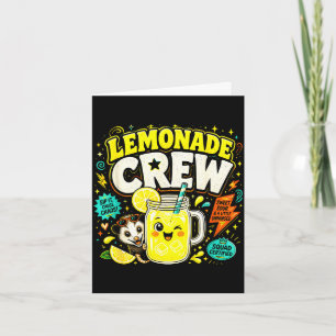 Tarjeta Equipo de limonada divertido niños lindos puesto d