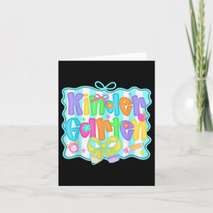 Tarjeta Equipo de maestros de guardería preppy vuelve a la