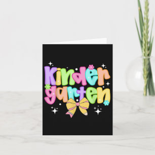 Tarjeta Equipo de maestros de guardería preppy vuelve a la