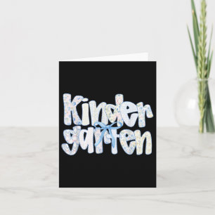 Tarjeta Equipo de maestros de guardería preppy vuelve a la