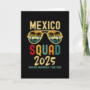 Tarjeta Equipo de México 2025 Vacaciones Familiares en Pla