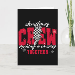 Tarjeta Equipo de Navidad creando recuerdos juntos Copo de
