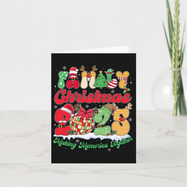 Tarjeta Equipo de Navidades 2025 Santa Elf Squad Matchin (Anverso)