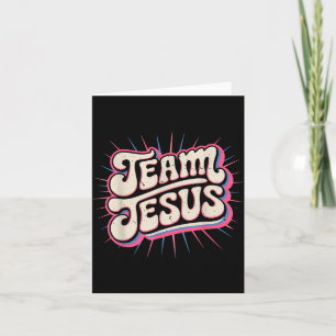 Tarjeta Equipo de Niño Jesús Familia Combinando Fe Cristia