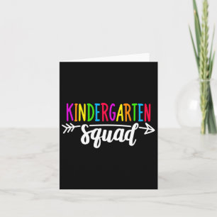 Tarjeta Equipo De Niños Escuadrón De Tee Teacher Pasa A La