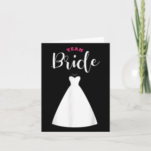 Tarjeta Equipo de novias Boda del partido de bachiller en 