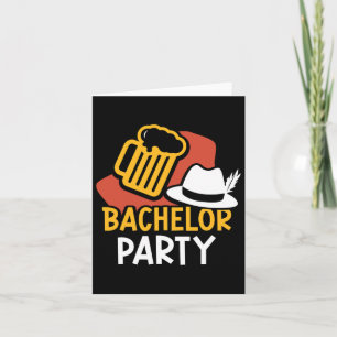 Tarjeta Equipo de Novias de Bacheler Party Groom