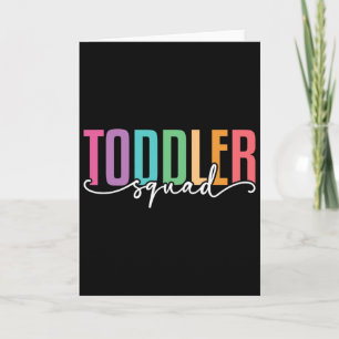 Tarjeta Equipo de párvulos - Maestra de guardería infantil