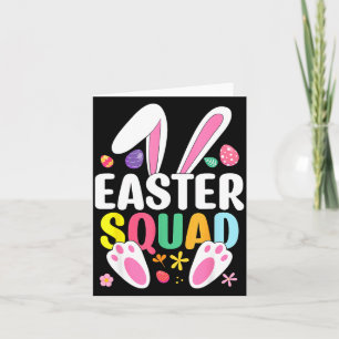 Tarjeta Equipo de Pascua Familia Combinación Día de Pascua