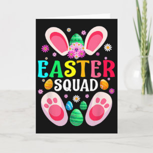 Tarjeta Equipo de Pascua Familia Combinación Día de Pascua