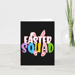 Tarjeta Equipo de Pascua Grupo Familiar Pareo de Caza de H