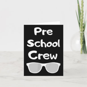 Tarjeta Equipo De Preescolar De Vuelta A La Escuela Niños 