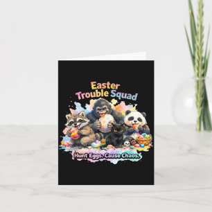 Tarjeta Equipo de problemas de Pascua divertida búsqueda d