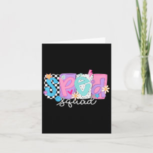 Tarjeta Equipo De Profesores De Educación Especial Floral