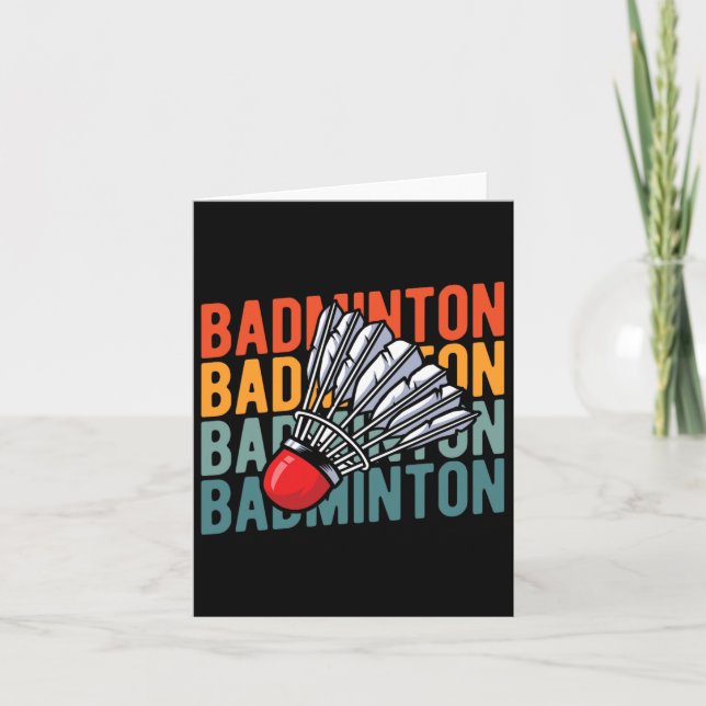 Tarjeta Equipo de raqueta de insignia retro - Shutt de vin (Anverso)