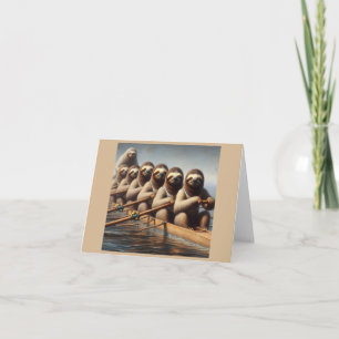 Tarjeta Equipo de remo de Sloth