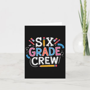 Tarjeta Equipo de sexto grado