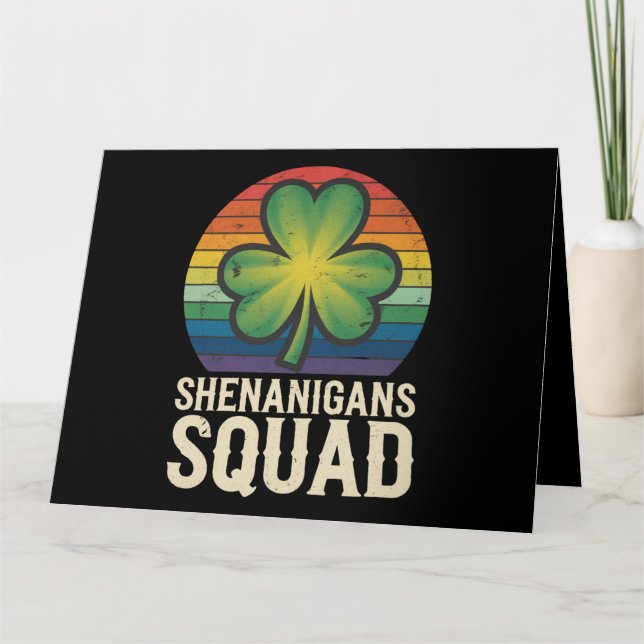 Tarjeta Equipo de Shenanigans Combinando Grupo del Día de  (Anverso)