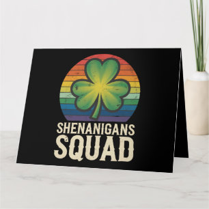 Tarjeta Equipo de Shenanigans Combinando Grupo del Día de