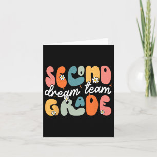 Tarjeta Equipo De Sueño De Segundo Grado Ck A La Escuela H
