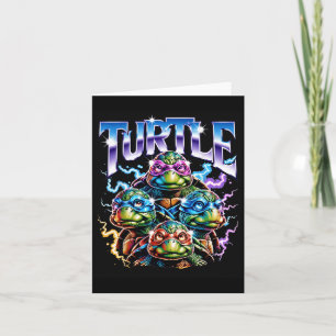 Tarjeta Equipo de Tortuga Lindo Electricidad Relámpago Hal