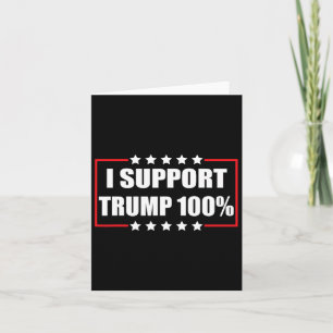 Tarjeta Equipo de Trump Pro Trump Patriótico Apoyo a Trump