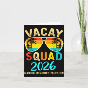 Tarjeta Equipo de Vacaciones 2026 Vacaciones de Verano Fam