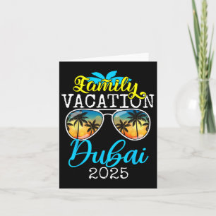 Tarjeta Equipo de Vacaciones Familiares Viaje en Grupo Vac