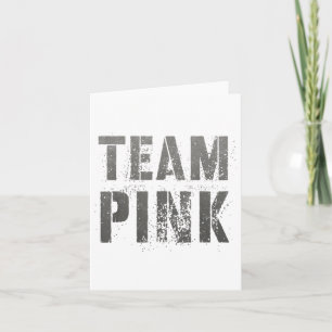 Tarjeta Equipo de Vintage Pink Summer Camp Juego de Guerra