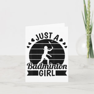 Tarjeta Equipo del jugador de Badminton - Servicio De Tras
