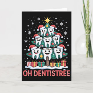 Tarjeta Equipo Dental de Navidad Oh Dentistree 