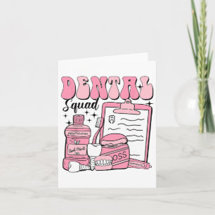 Tarjeta Equipo Dental Retro San Valentín Dental Instantáne