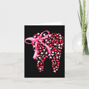 Tarjeta Equipo Dental San Valentín Corazón Bonito Dientes