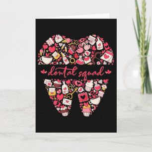 Tarjeta Equipo Dental San Valentín Diente Equipo Dental Hi