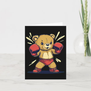 Tarjeta Equipo Deportivo Para Amantes Y Guantes De Boxeo