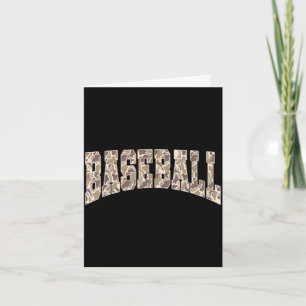Tarjeta Equipo divertido de la temporada de béisbol del dí