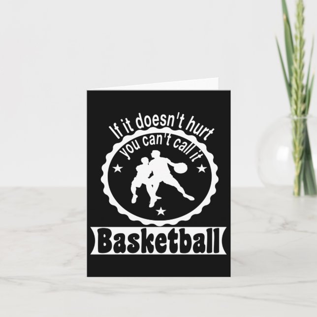 Tarjeta Equipo entrenador de jugadores de baloncesto dice  (Anverso)