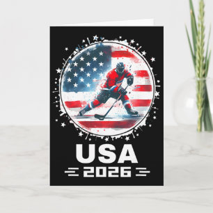Tarjeta Equipo Estados Unidos 2026 Bandera Americana De Ho