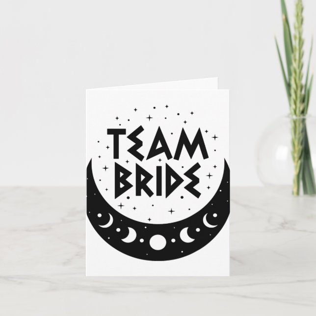 Tarjeta Equipo gótico Bride Coven Boda Bachelorette (Anverso)