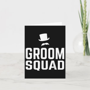 Tarjeta Equipo Groom Boda Escuadrón de soltero regalo de p