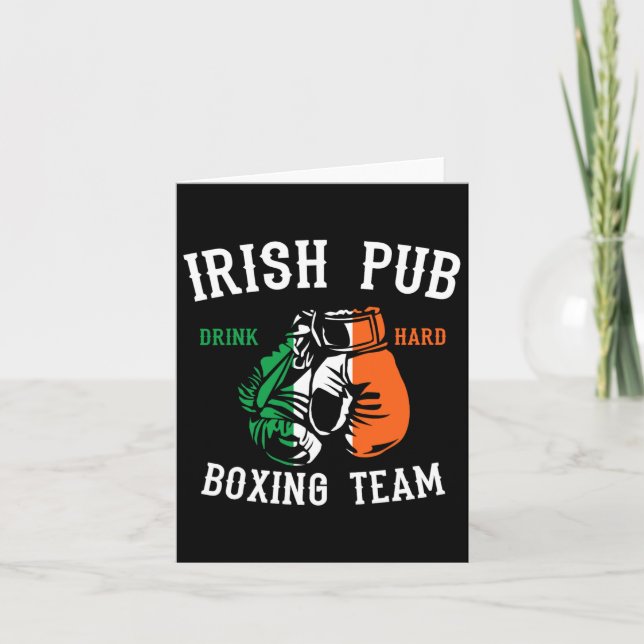 Tarjeta Equipo irlandés de boxeo