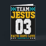 Tarjeta Equipo Jesús 03 Fe Esperanza Amor Biblia Cristiana<br><div class="desc">Equipo Jesús 03 Fe Esperanza Amor Versículo de la Biblia Cristiana</div>