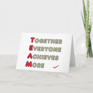 Tarjeta Equipo - Juntos Todos Logran Más