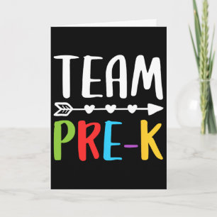 Tarjeta Equipo Maestro Pre-k Byck A la Escuela