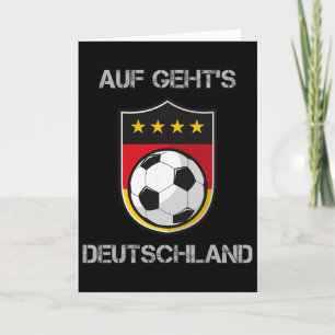 Tarjeta Equipo Nacional de Fútbol de Alemania Deutschland