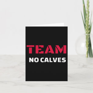Tarjeta Equipo No Calves - Regalo del meme de fitness para